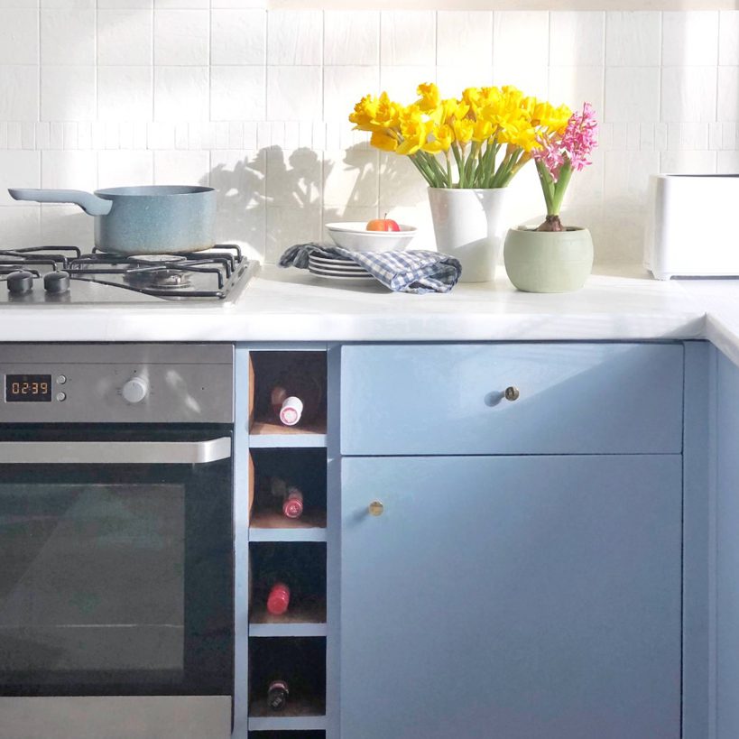 Louis Blue Painted Kitchen