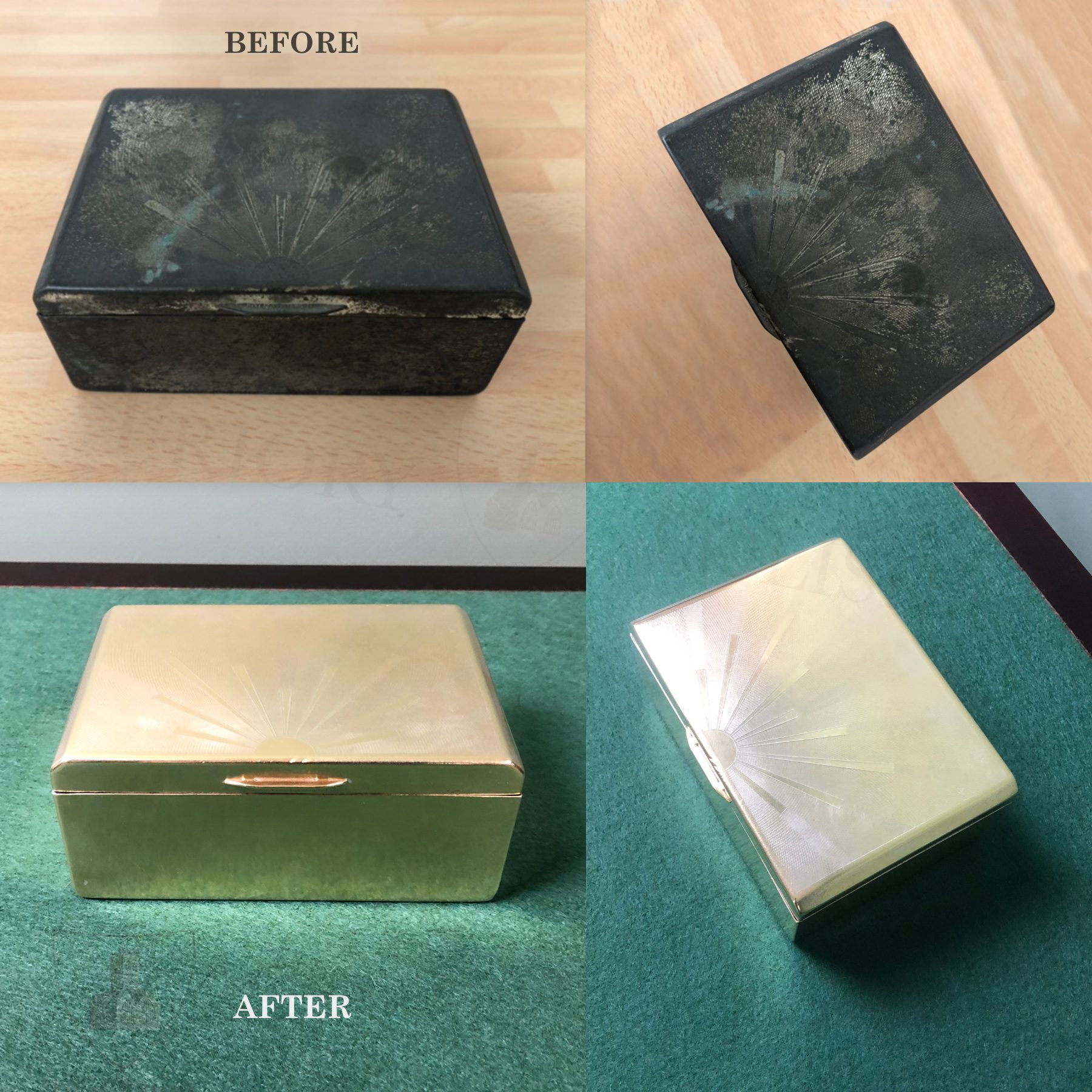 Clock Cleaning Concentrate on Brass Box