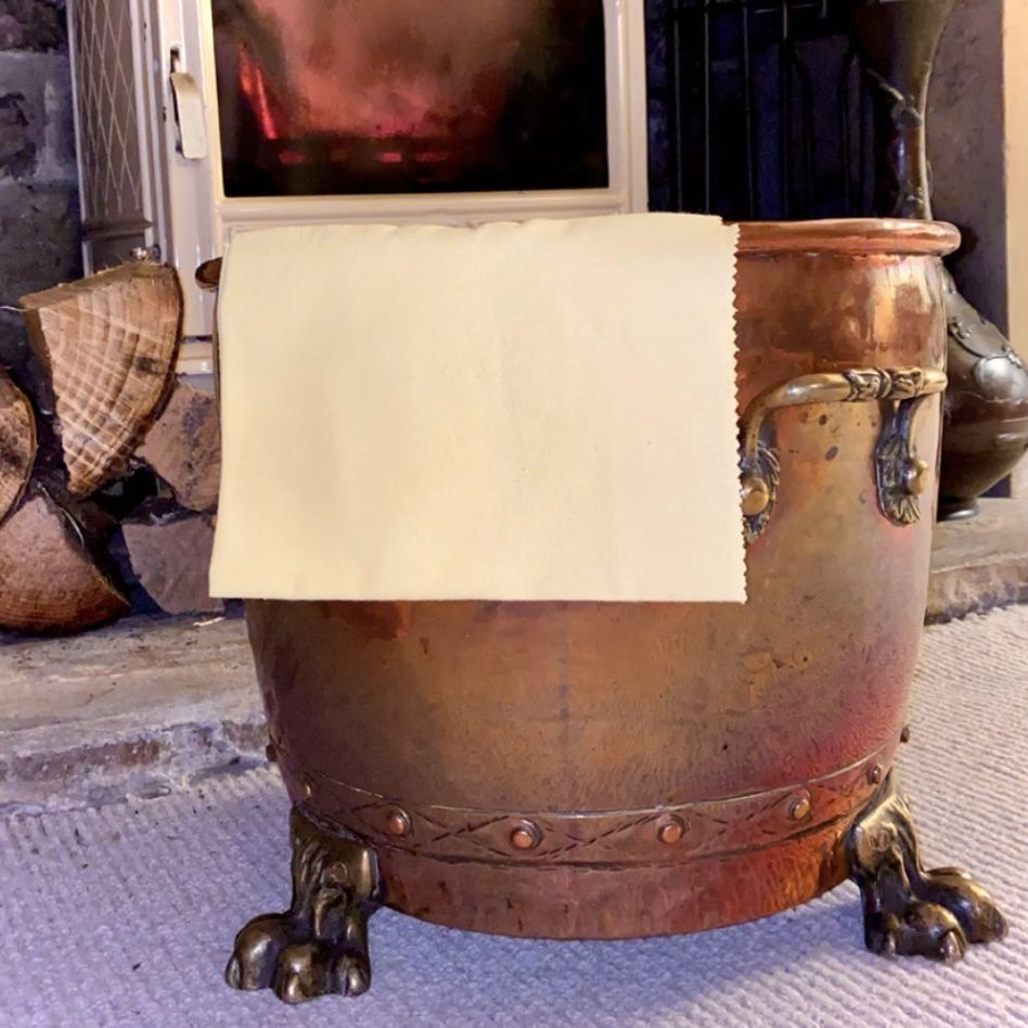 Brass Cloth on Bucket