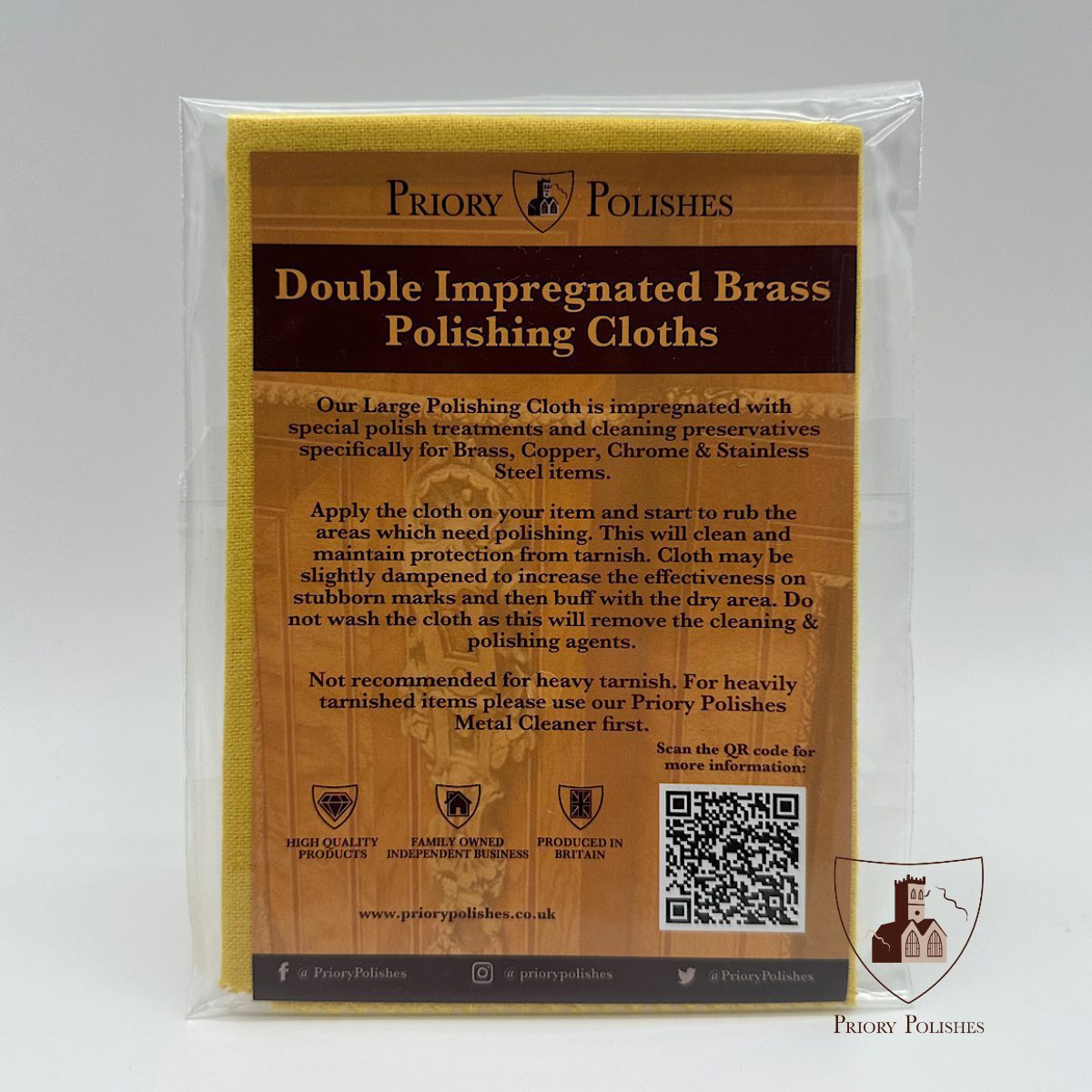 Priory Polishes Brass Polishing Cloth