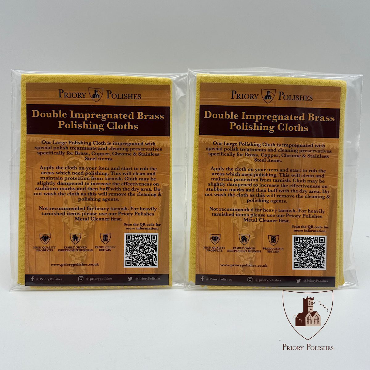 Brass Polishing Cloth X 2