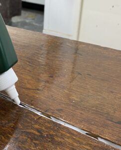 Apply the wood glue