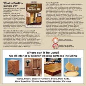 Rustins Danish Oil info