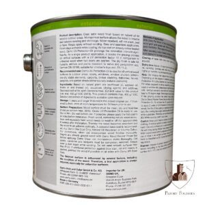 Osmo UV Protection Oil (Without Biocides) Back of tin