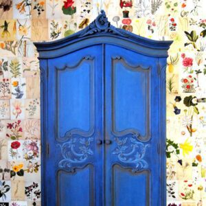 Napoleonic Blue Chalk Painted Wardrobe
