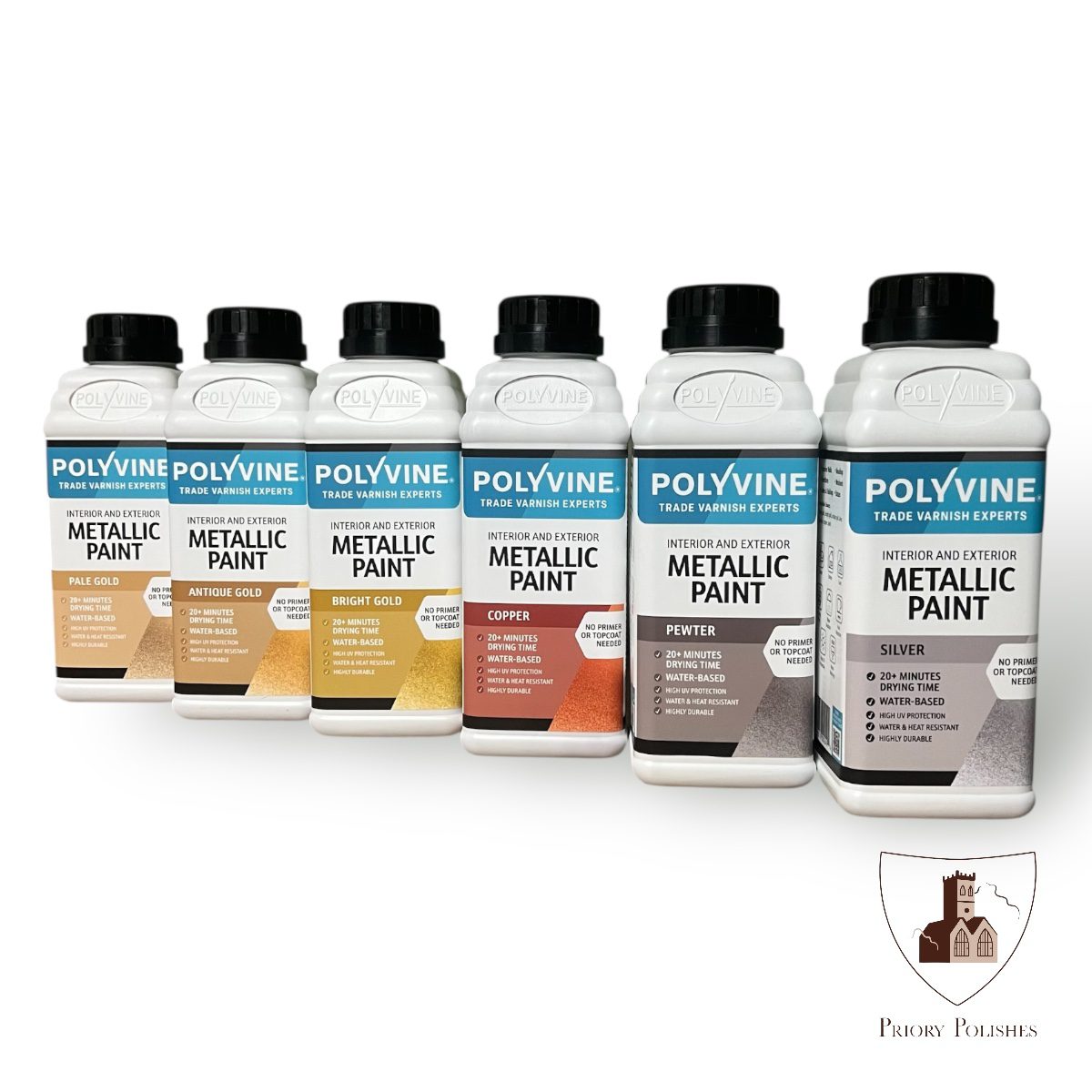 Polyvine Metallic Paint – 500 ml